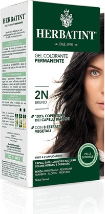 Травяная краска для волос Novavis 2N Коричневый Herbatint