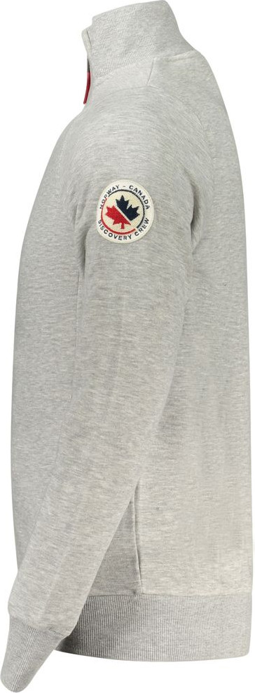 Gray Cotton Sweatshirt Geographical Norway
