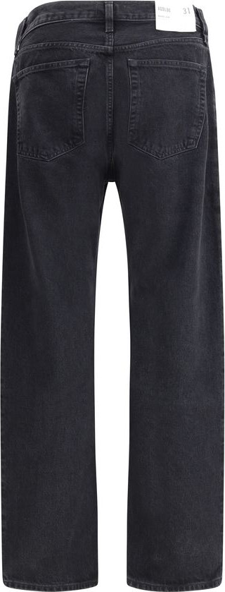 Qora paxta tikstraight-leg Jeans AGOLDE