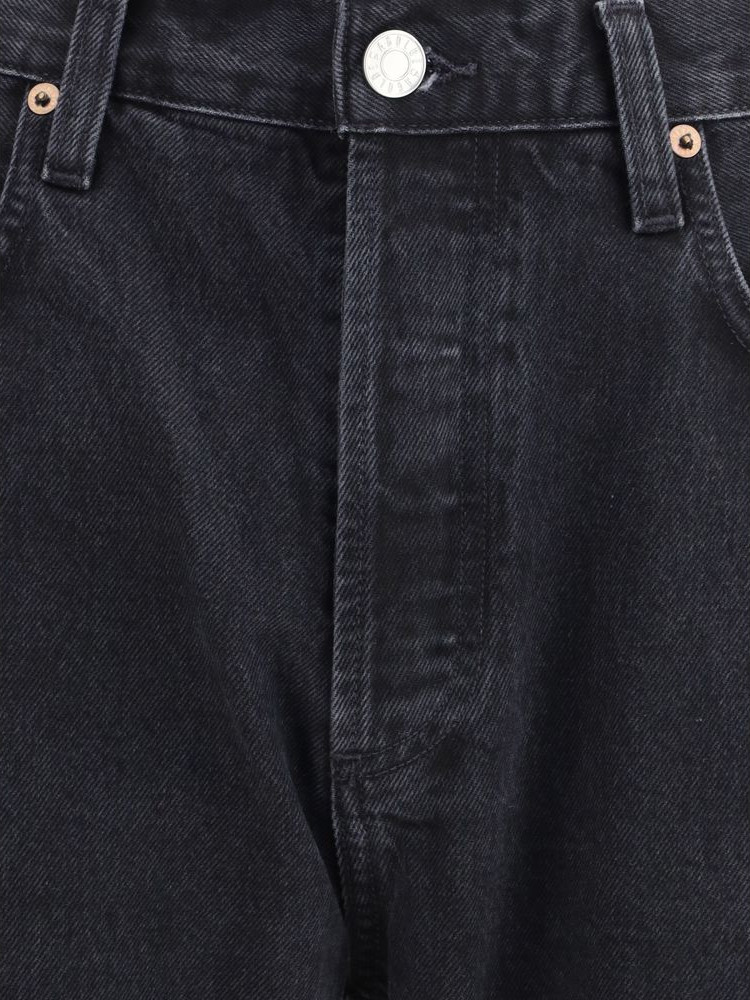Qora paxta tikstraight-leg Jeans AGOLDE