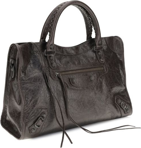 Сумка на плечо Balenciaga из коричневой телячьей кожи Bos Taurus