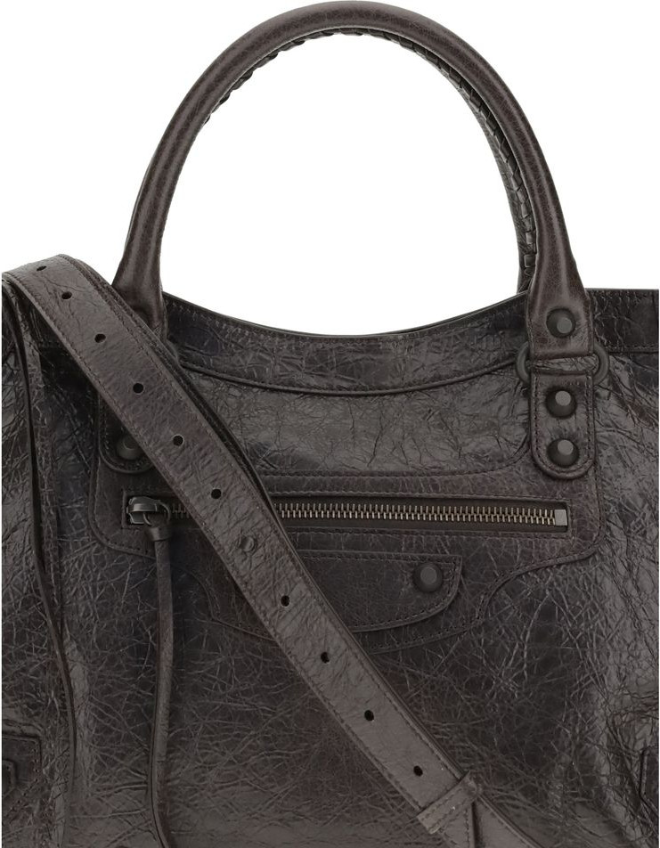 Сумка на плечо Balenciaga из коричневой телячьей кожи Bos Taurus