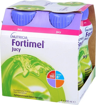 Nutritional Supplement Fortimel Juicy Apple Flavor