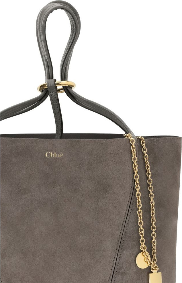 Gray Calf Leather Bos Taurus Shoulder Bag Chloe