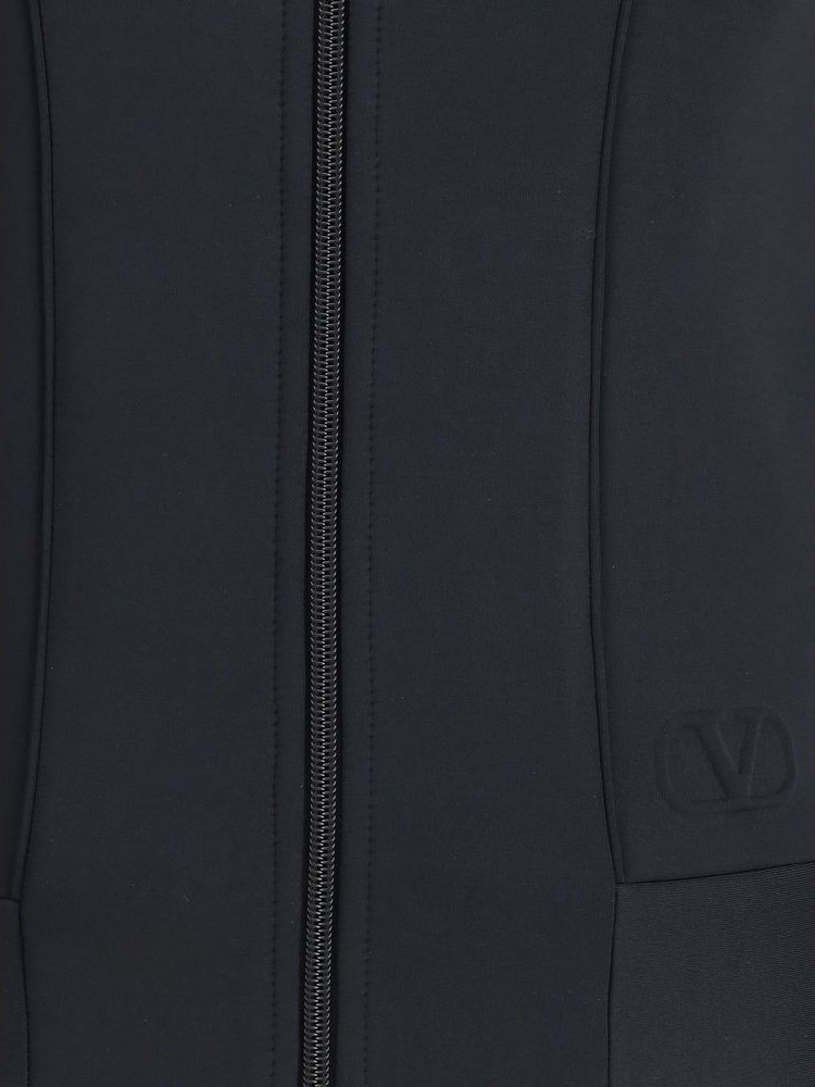 Черная толстовка из полиэстера от Valentino