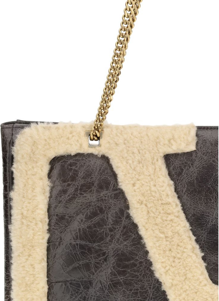 Black Lamb Ovis Aries Aries Shoulder Bag Valentino Garavani