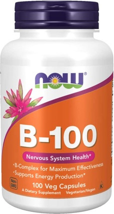Vitamin-Serum Now Foods Vitamin B-100 für Energieproduktion und Nervensystem