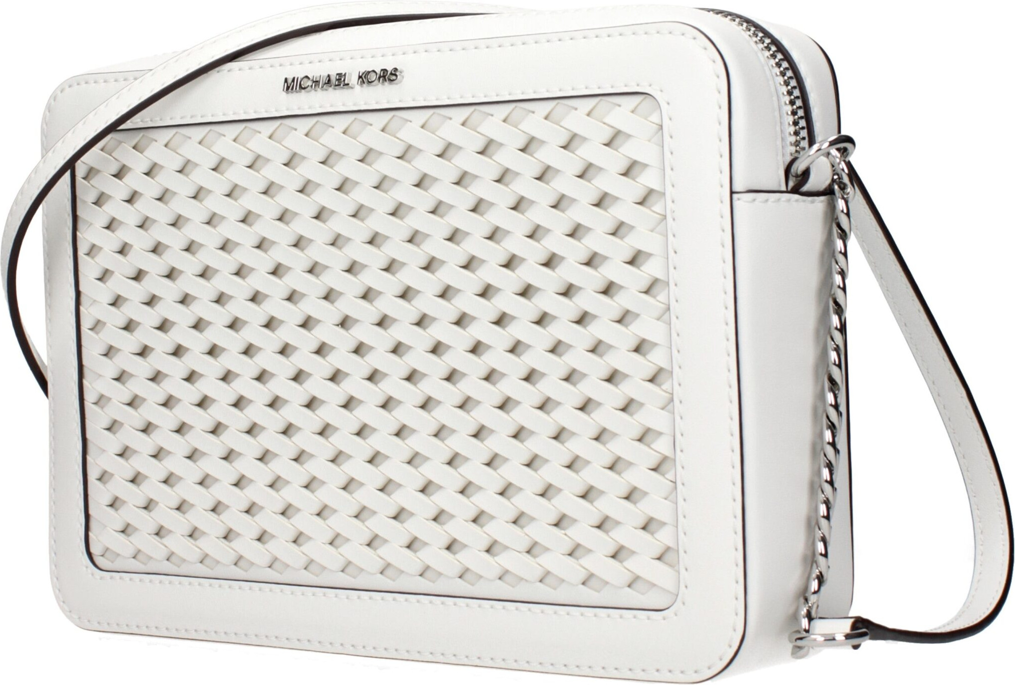 White Leather Crossbody Bag
