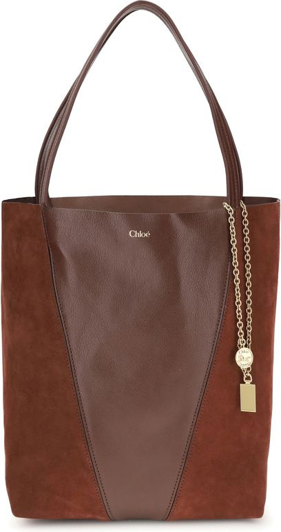 Brown Leather Shoulder Bag Chloe