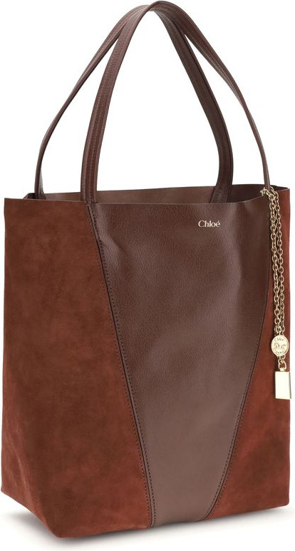 Brown Leather Shoulder Bag Chloe