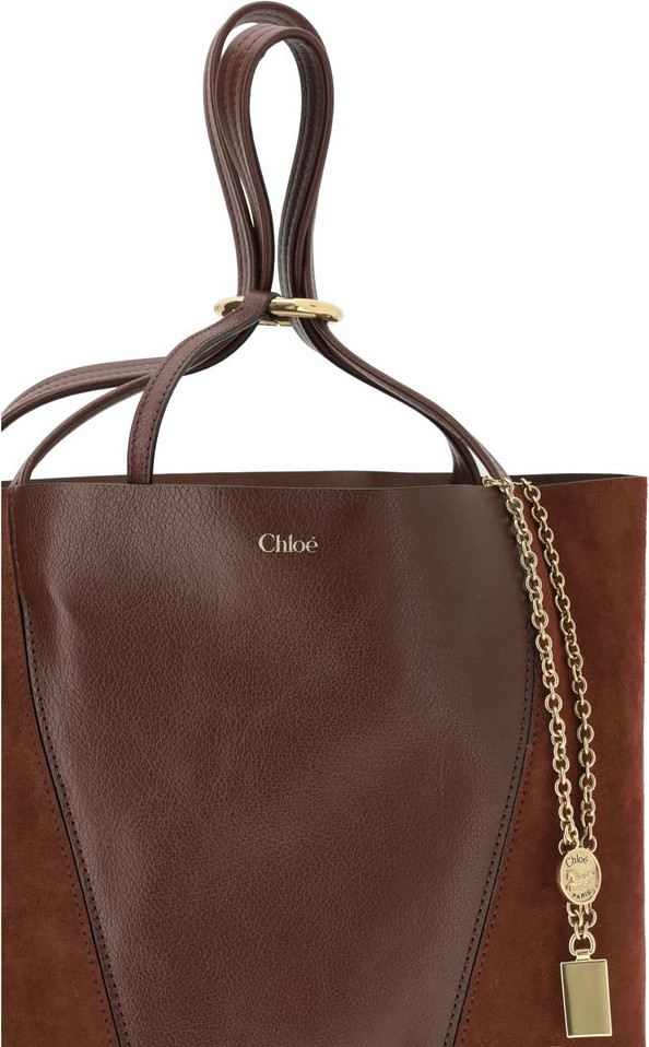 Brown Leather Shoulder Bag Chloe