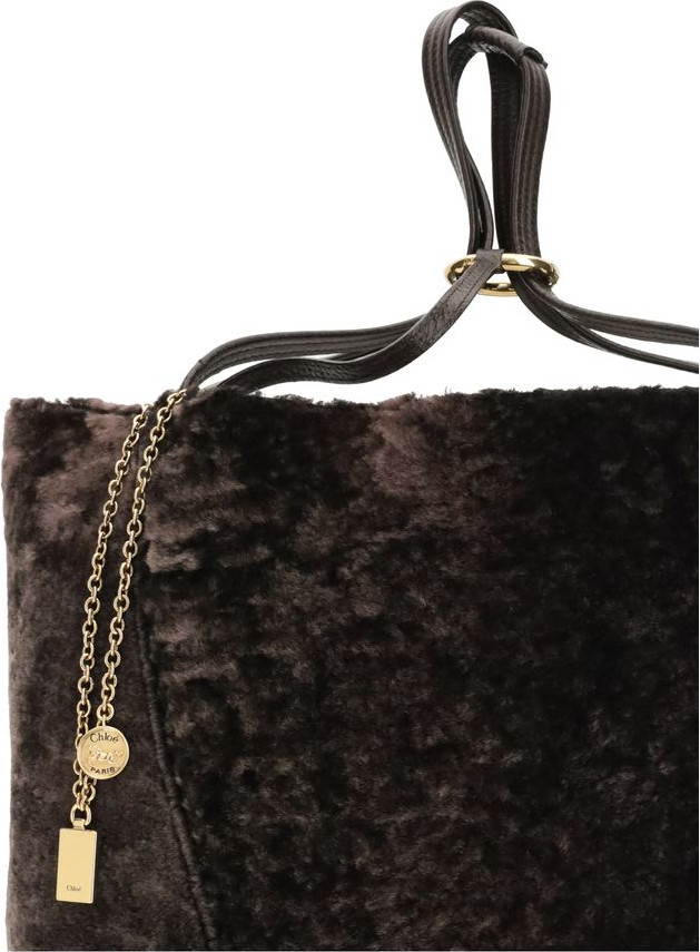 Brown Fur Shoulder Bag Chloe