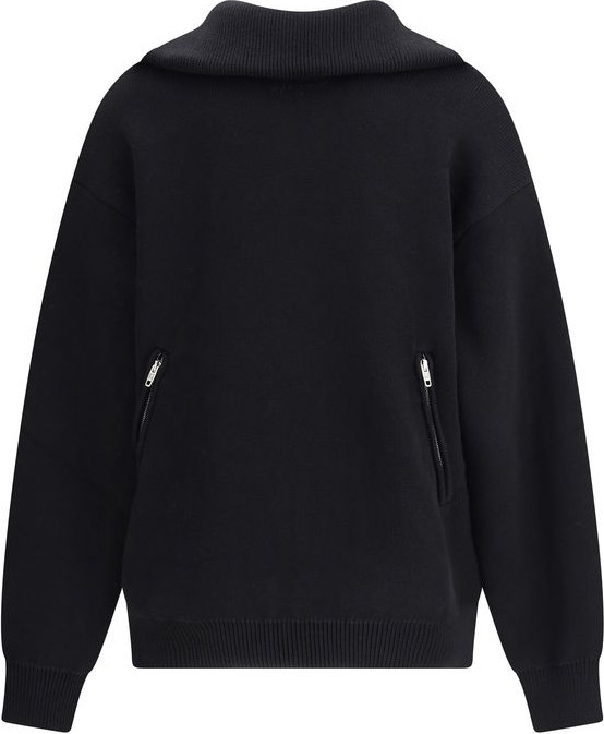 Black Cotton Sweatshirt Balenciaga