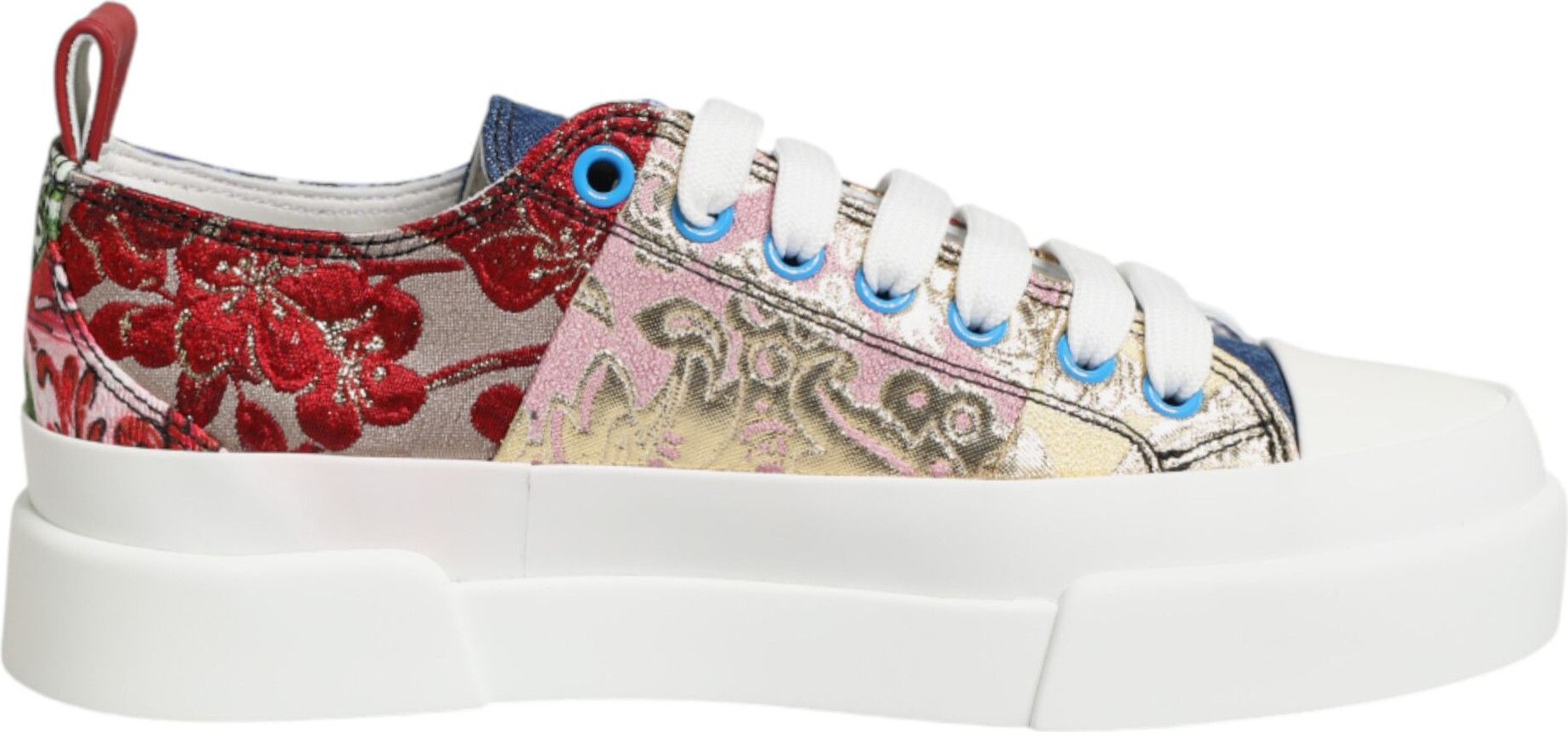 Multicolor Patchwork Low Top Sneakers Shoes Dolce & Gabbana