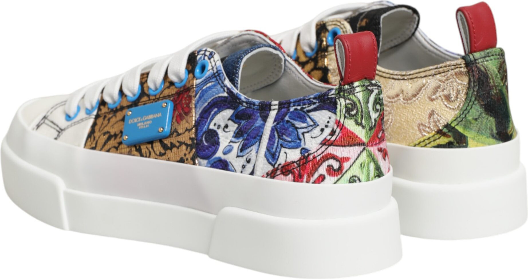 Multicolor Patchwork Low Top Sneakers Shoes Dolce & Gabbana