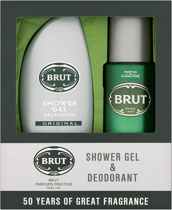 Deodorant Spray und Duschgel Geschenkset Brut Original