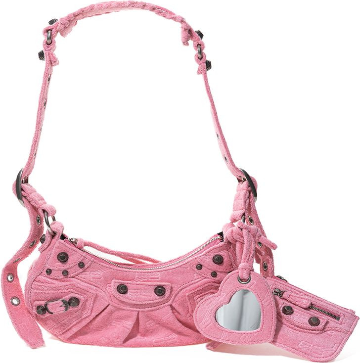 Розовая хлопковая сумка Balenciaga