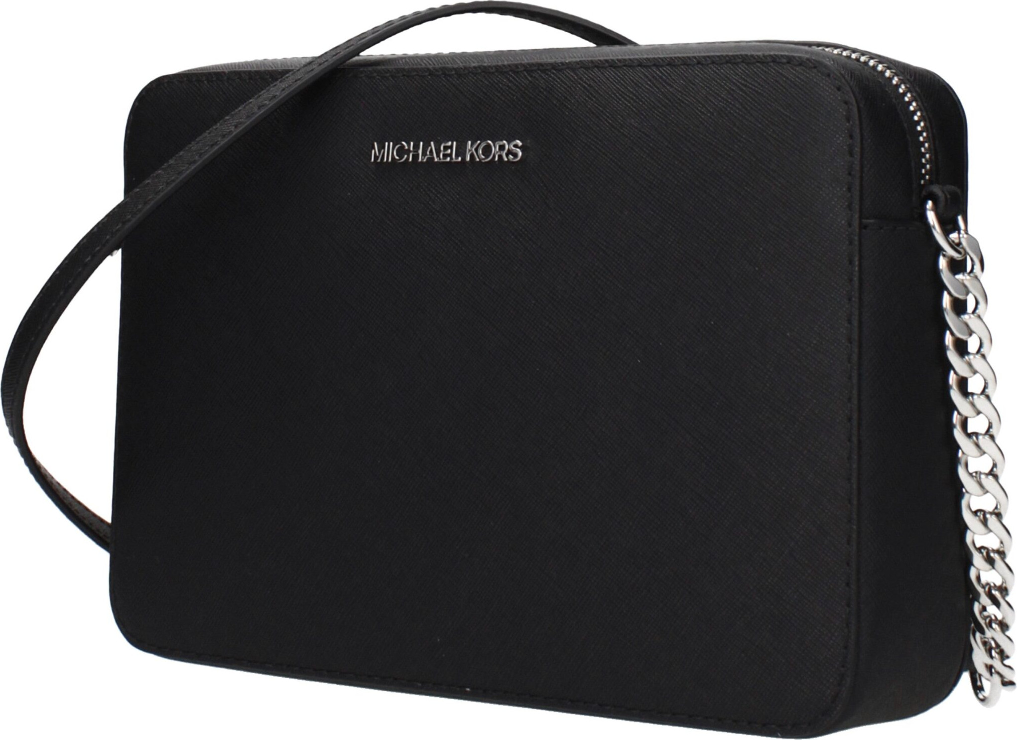 Michael Kors Black Leather Crossbody Bag