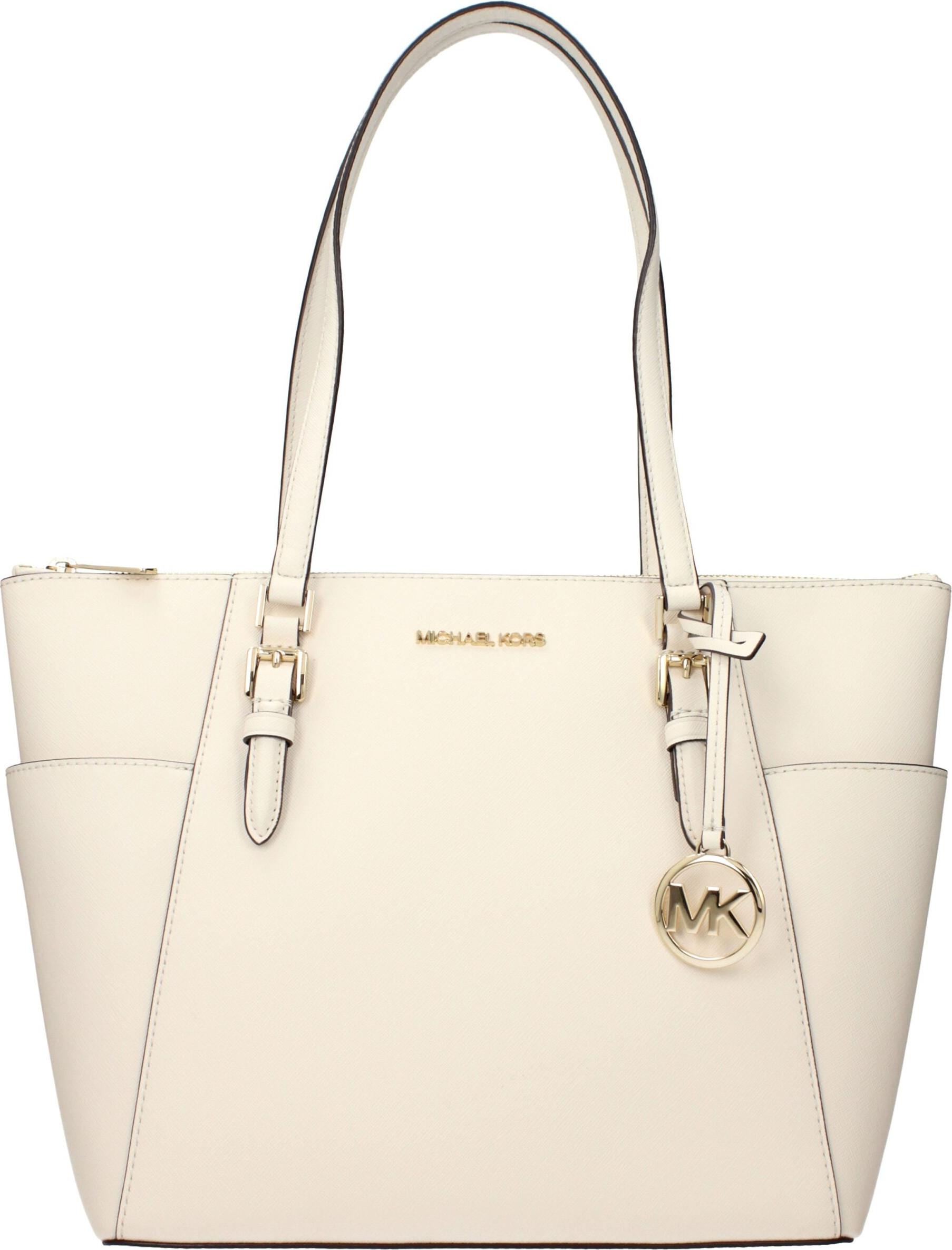 Beige Leather Shoulder Bag Michael Kors