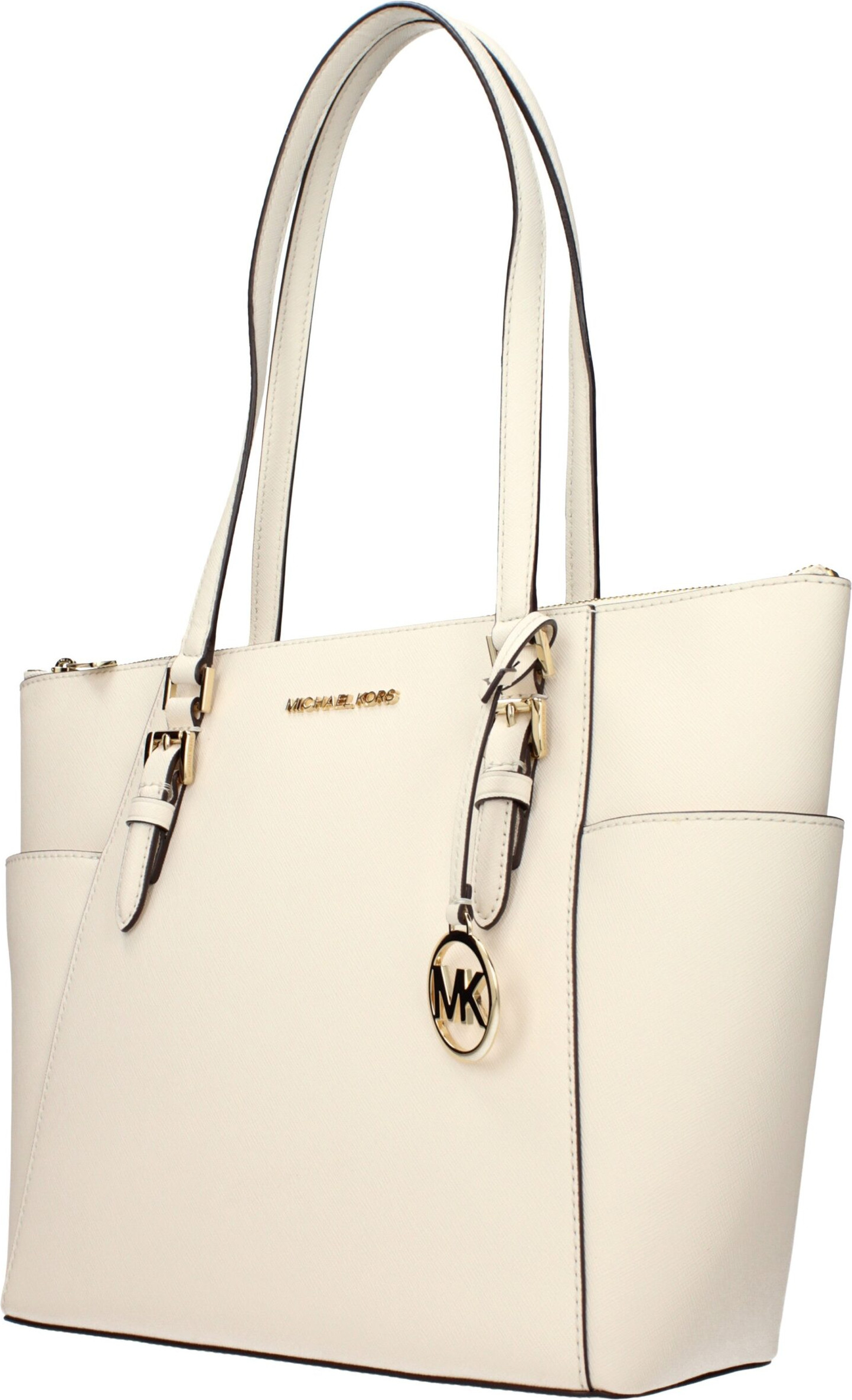 Beige Leather Shoulder Bag Michael Kors