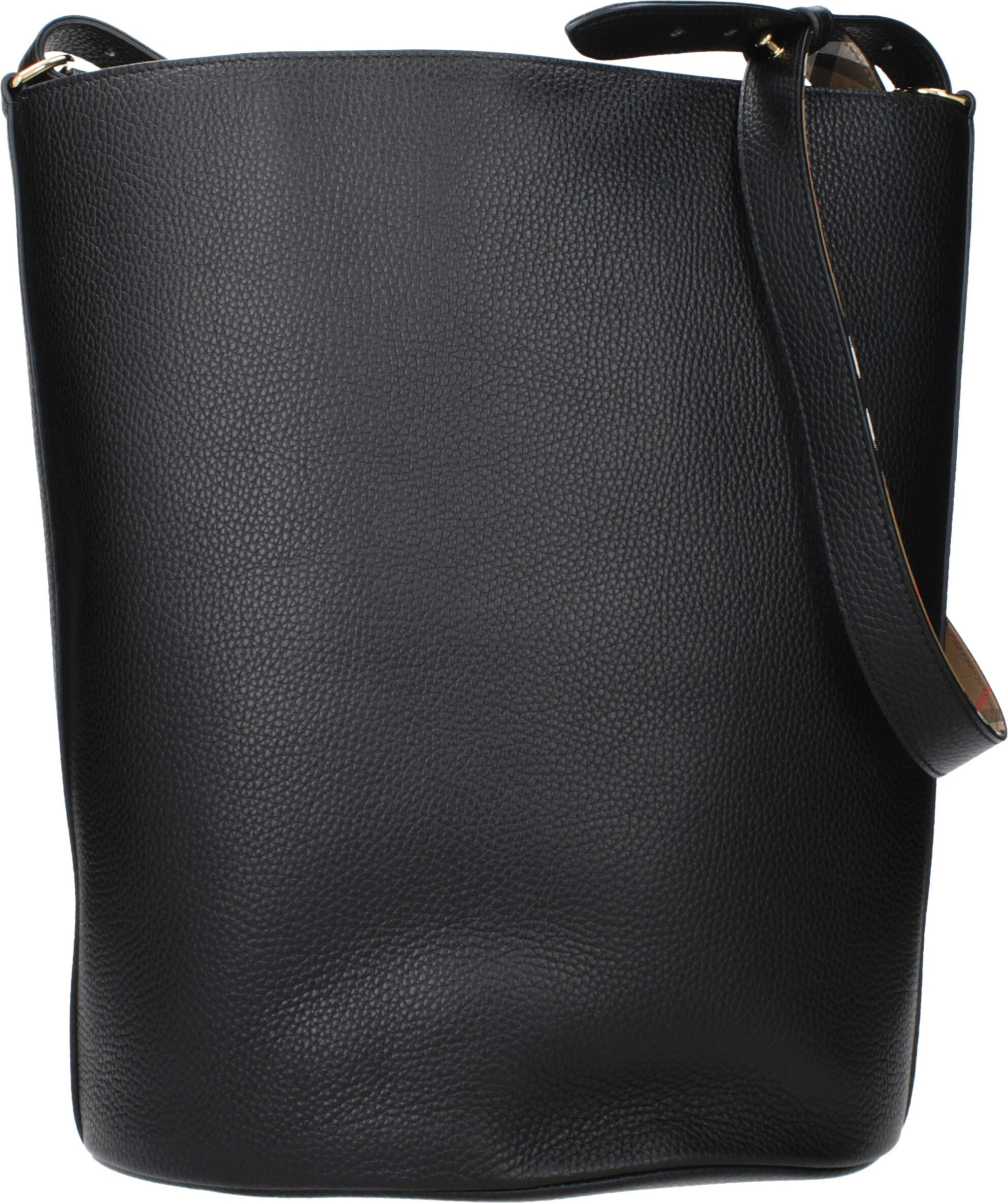 Qora charm qo'l sumkasi Burberry