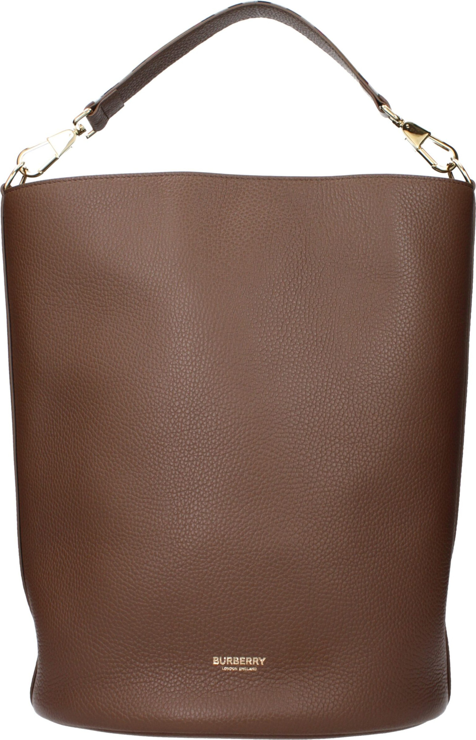 Handbag Burberry Brown Leather