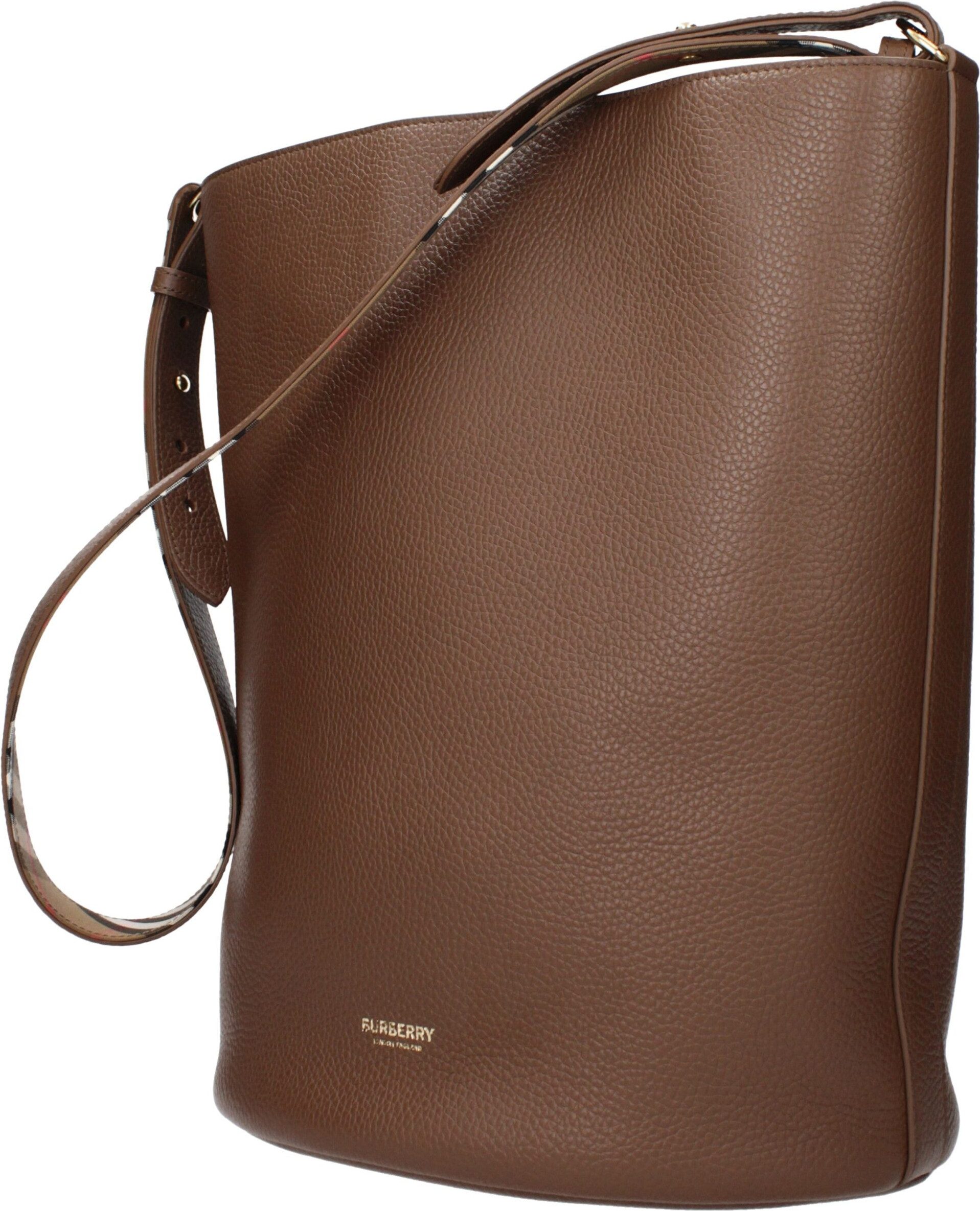 Handbag Burberry Brown Leather