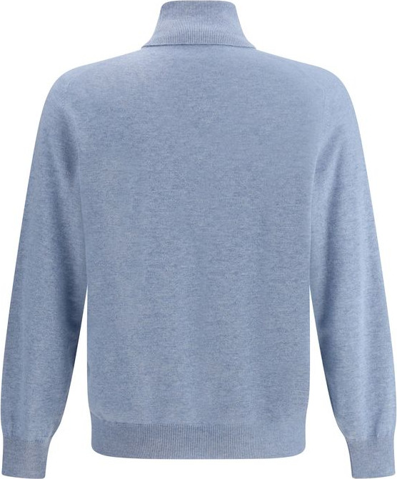 Sweater Brunello Cucinelli Light Blue Cashmere Cashmere Sweater