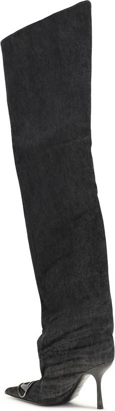 Ботинки Diesel Black Fabric Over The Knee