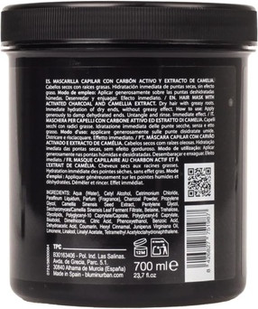 Haarmaske Tahe Blumin Activated Charcoal Mask mit Kamelienextrakt
