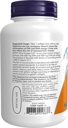 Vitamin Serum Now Foods Omega-3-D