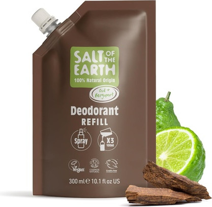 Deodorant Spray Refill Pouch Salt Of The Earth Oud