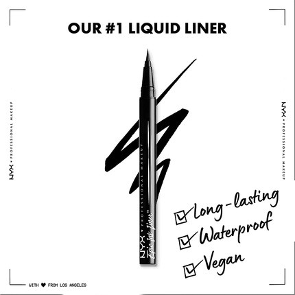Eyeliner NYX Professional Makeup Epic Ink Waterproof Vegan Formula