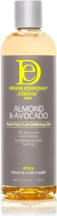 Gel Design Essentials Natural Hair Almond & Avocado Anti-Frizz Curl Defining Gel