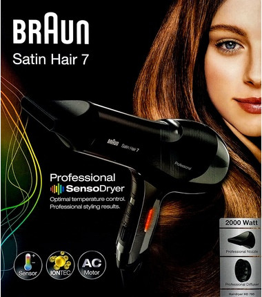 Hair Dryer BRAUN Satin Hair 7 Iontec SensoDryer