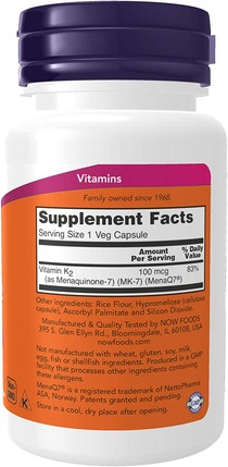 Capsules Now Foods MK-7 Vitamin K-2
