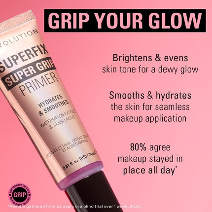 Primer Revolution Superfix Grip Primer Увлажняющая & Разглаживающая База Под Макияж
