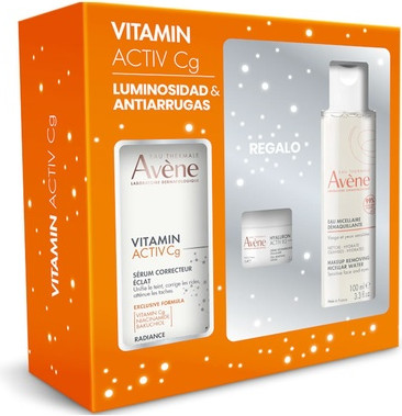 Set Face Serum Avene Vitamin Activ Cg Serum 30ml, Hyaluron Activ B3 Cream 7ml, Micellar Water 100ml