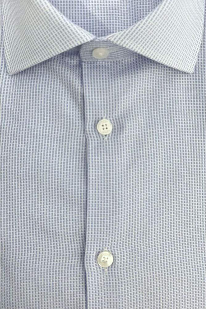 Baldinini Trend Light Blue Cotton Men Shirt