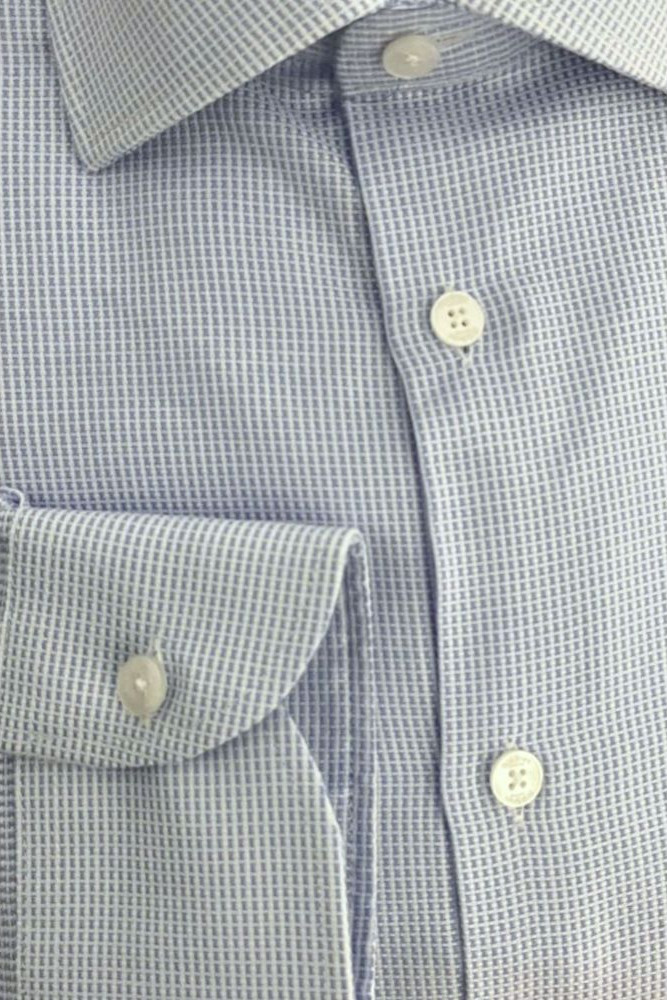Baldinini Trend Light Blue Cotton Men Shirt