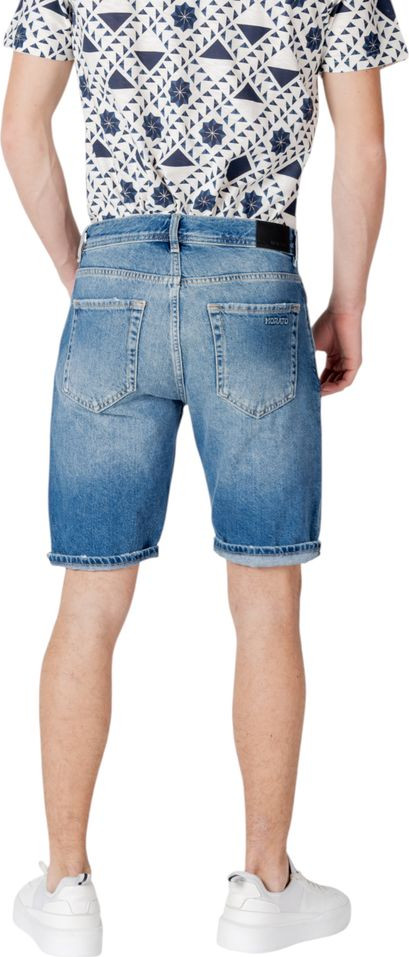 Blue Cotton Bermuda Shorts Antony Morato