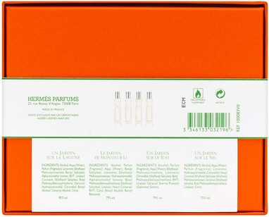 Eau de Toilette Set Hermes La Collection Des Parfums Jardins