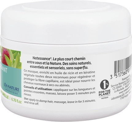 Hair Oil Natessance Natural Regenerating and Smoothing Castor Oil and Plant Derived
