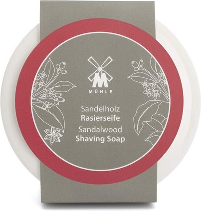 Shaving Soap Set Mühle Porcelain Dish with Sandalwood Shaving Soap