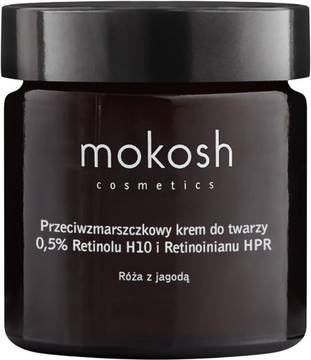 Gesichtscreme Mokosh Verjüngung und Erneuerung Anti-Falten Gesichtscreme 05 Retinol H10 und Retinoid Hpr Rose mit Beere