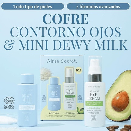 Facial Eye Contour Chest and Mini Dewy Milk Alma Secret