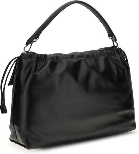 Black Calf Leather Bos Taurus Shoulder Bag Fendi