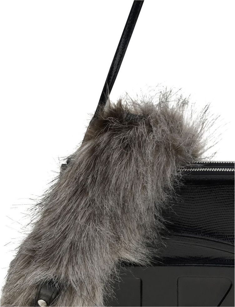 Сумка Diesel Black Calf Leather Bos Taurus через плечо