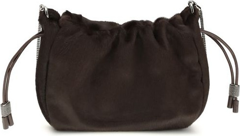 Brown Fur Shoulder Bag