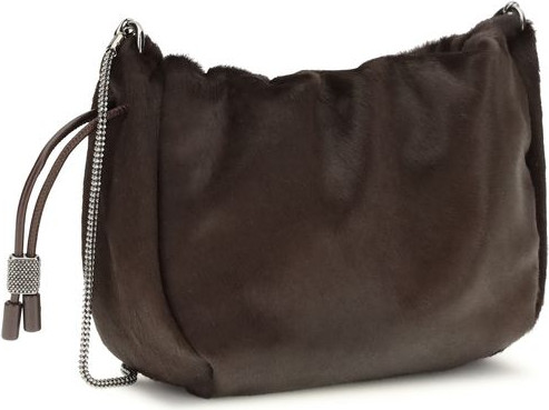 Brown Fur Shoulder Bag